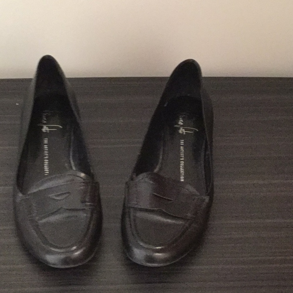 Black loafers